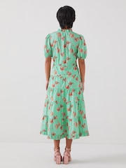 LK Bennett Hedy Petite Bouquet Print 100% Cotton Dress - Bild 3 von 4