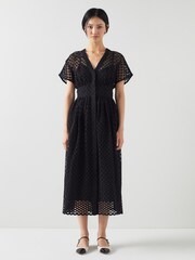 LK Bennett Vivienne Broderie Anglaise Cotton Dress - Image 1 of 3