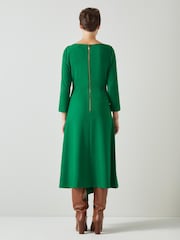 Lk Bennett Lena Ausgestelltes Kreppkleid - Bild 2 von 3