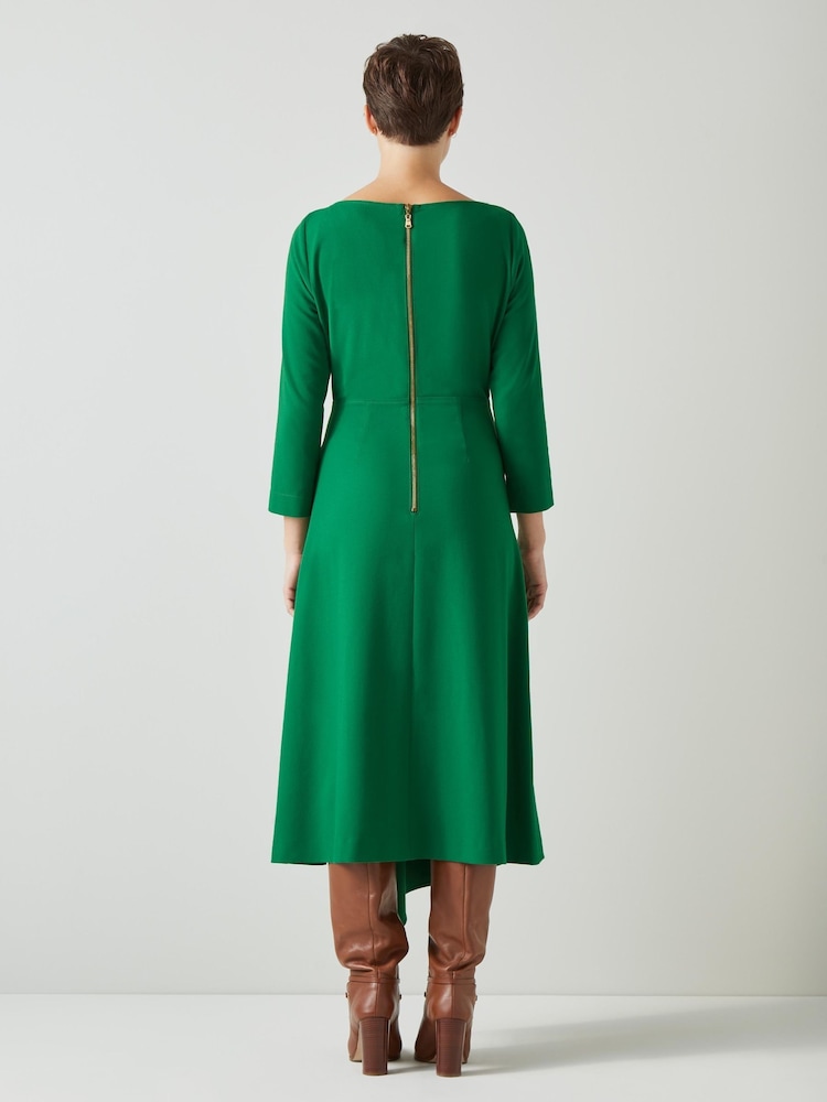 Lk Bennett Lena Ausgestelltes Kreppkleid - Bild 2 von 3
