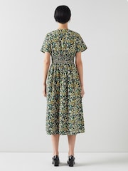 LK Bennett Eva Cotton Buttercup Meadow Print Dress - Image 2 of 3