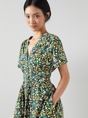 LK Bennett Eva Cotton Buttercup Meadow Print Dress - Image 3 of 3
