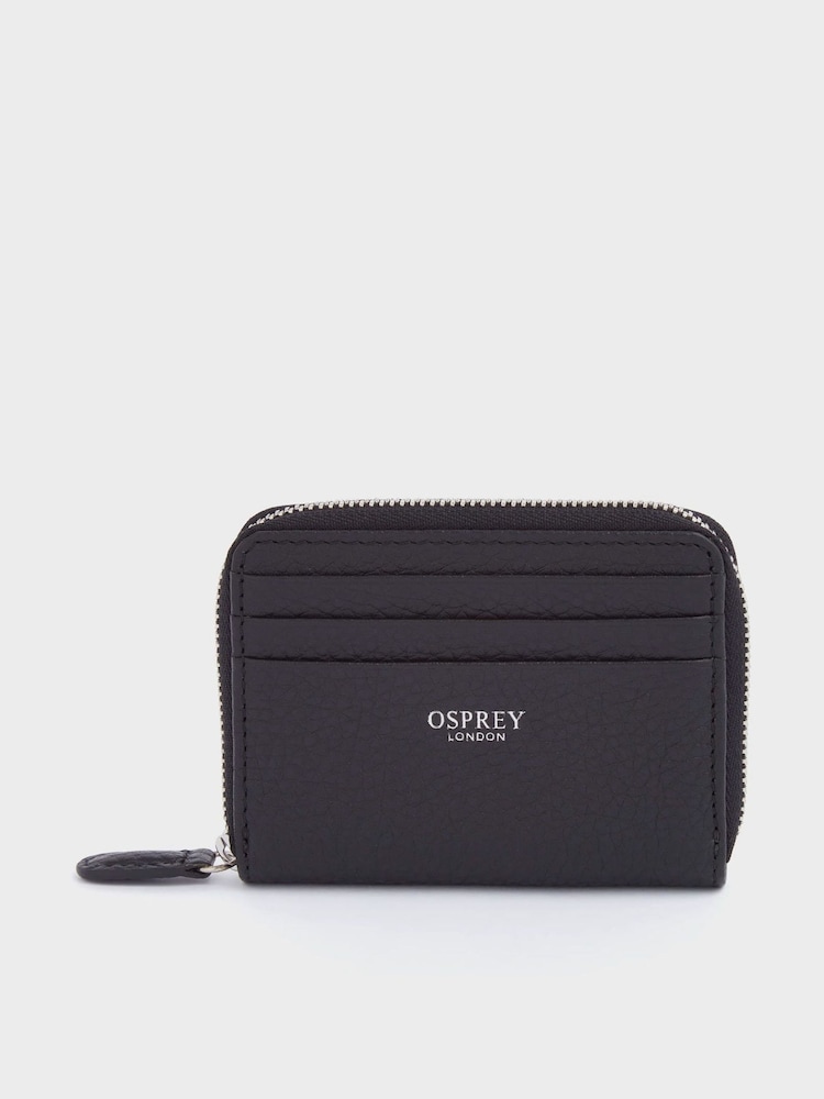 OSPREY LONDON Small The Lyra Leather RFID Zip  Purse - Image 1 of 5