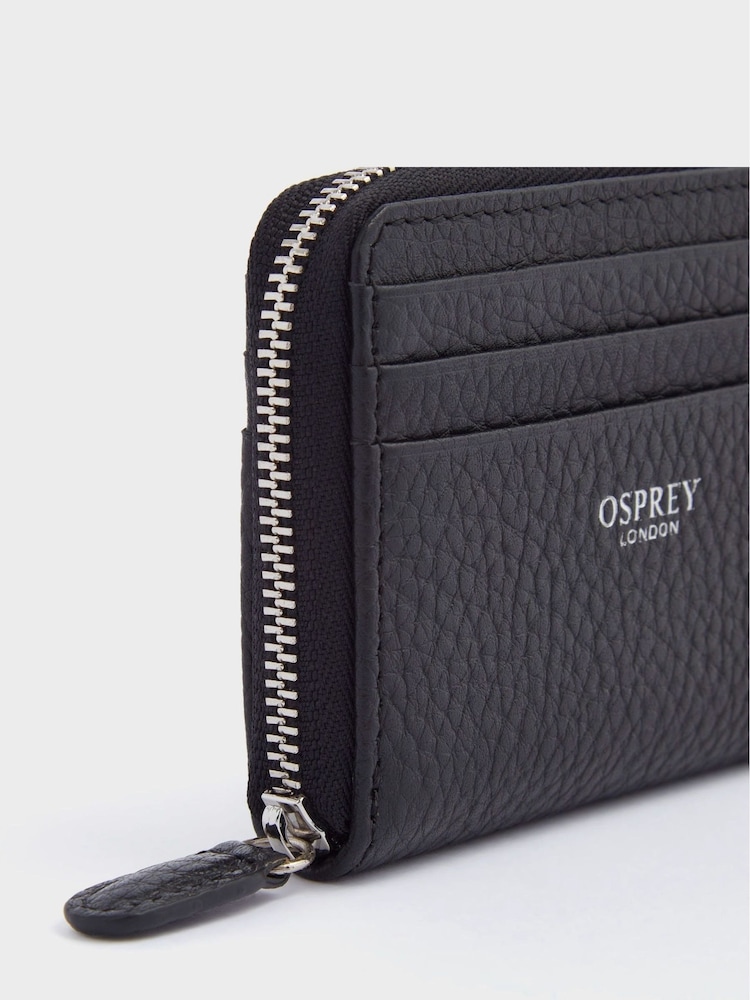 OSPREY LONDON Small The Lyra Leather RFID Zip  Purse - Image 5 of 5
