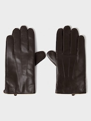 Marrón - Osprey London The Ralph Leather Winter Gloves - Imagen 3 de 4