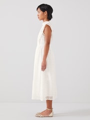 LK Bennett Petite Laila Broderie Anglaise Sun Dress - Image 2 of 3
