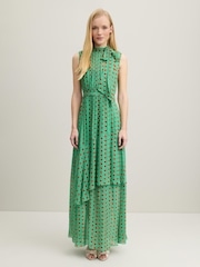 LK Bennett Green Spot Robyn Print Dress - Image 1 of 4