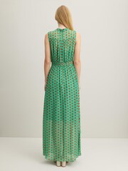 LK Bennett Green Spot Robyn Print Dress - Image 2 of 4