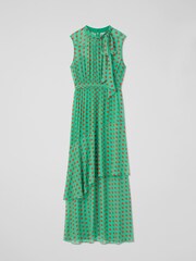 LK Bennett Green Spot Robyn Print Dress - Image 4 of 4