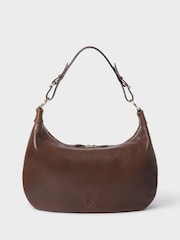 Osprey London The Burleigh Leather Hobo Brown Bag - Image 2 of 5