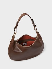 Osprey London The Burleigh Leather Hobo Brown Bag - Image 4 of 5
