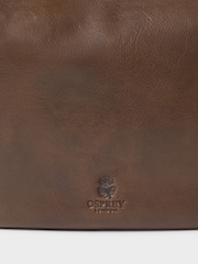 Osprey London The Burleigh Leather Hobo Brown Bag - Image 5 of 5