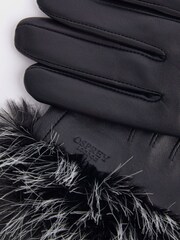 Preto escuro - Osprey London The Penny Winter Leather Gloves - Imagem 4 de 4