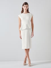 LK Bennett Mia Lenzing™ Ecovero™ Viscose Blend Dress - Image 2 of 4