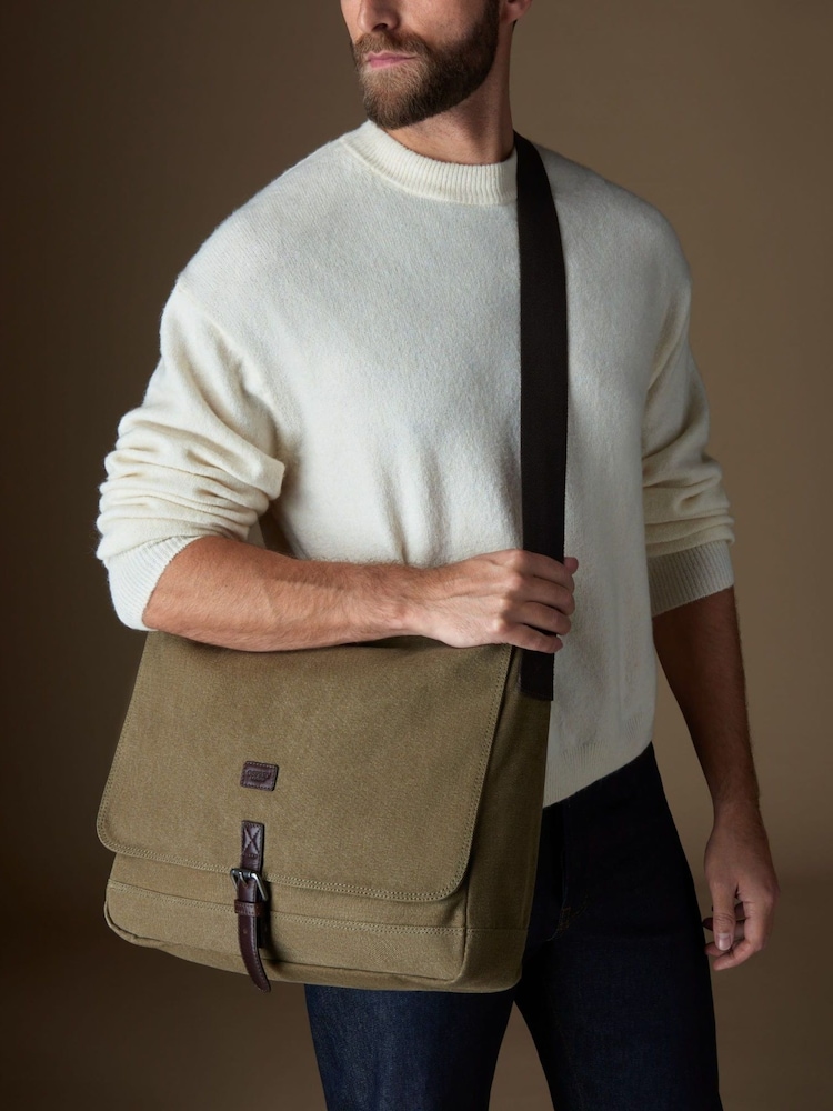 Osprey London Green The Urban Canvas Satchel - Image 1 of 6