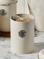 Set of 3 Cream Badge Storage Jars - Image 2 of 4