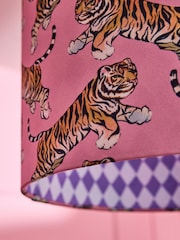 Eleanor Bowmer Pink Tiger Print Easy Fit Lampshade - Image 3 of 4