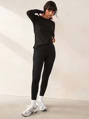 Noir - Taille haute Leggings 2 Pack - Image 3 de 8