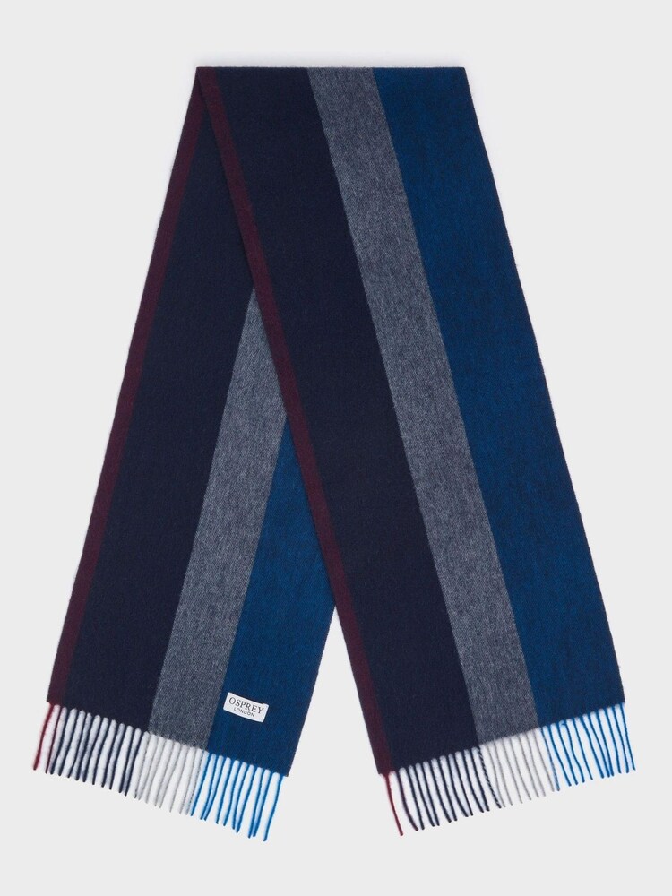 Osprey London Blue The Derby Cashmere Scarf - Image 1 of 7