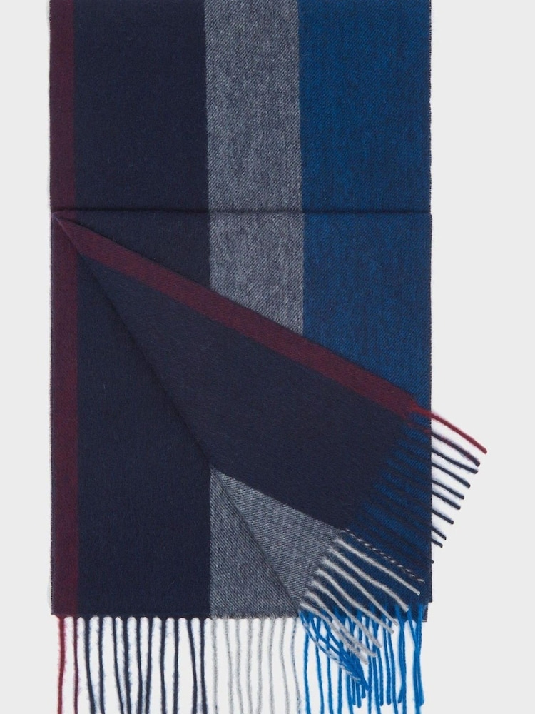 Osprey London Blue The Derby Cashmere Scarf - Image 2 of 7