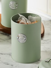 Set of 3 Sage Green Badge Storage Jars - Image 2 of 4