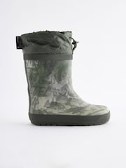 Khaki Camo Cuff Wellies - Image 2 of 5