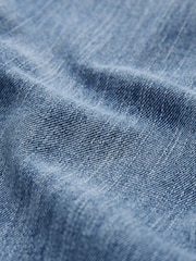 Mid Blue Elevated Straight Leg 100% Cotton Jeans - Image 7 of 7