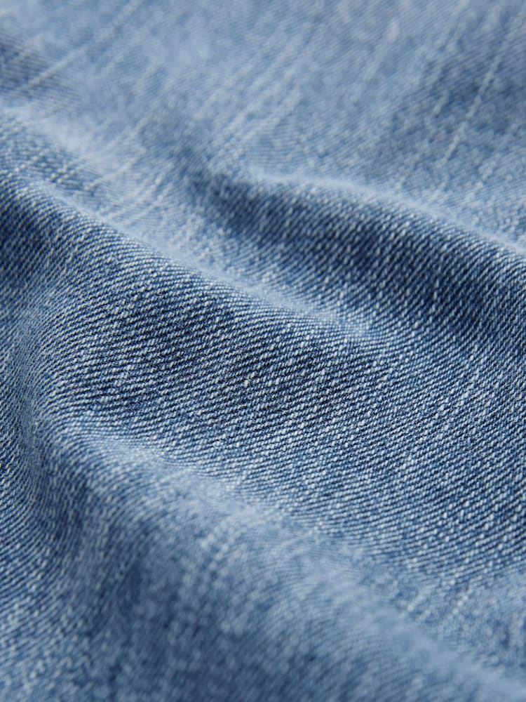 Mid Blue Elevated Straight Leg 100% Cotton Jeans - Image 7 of 7