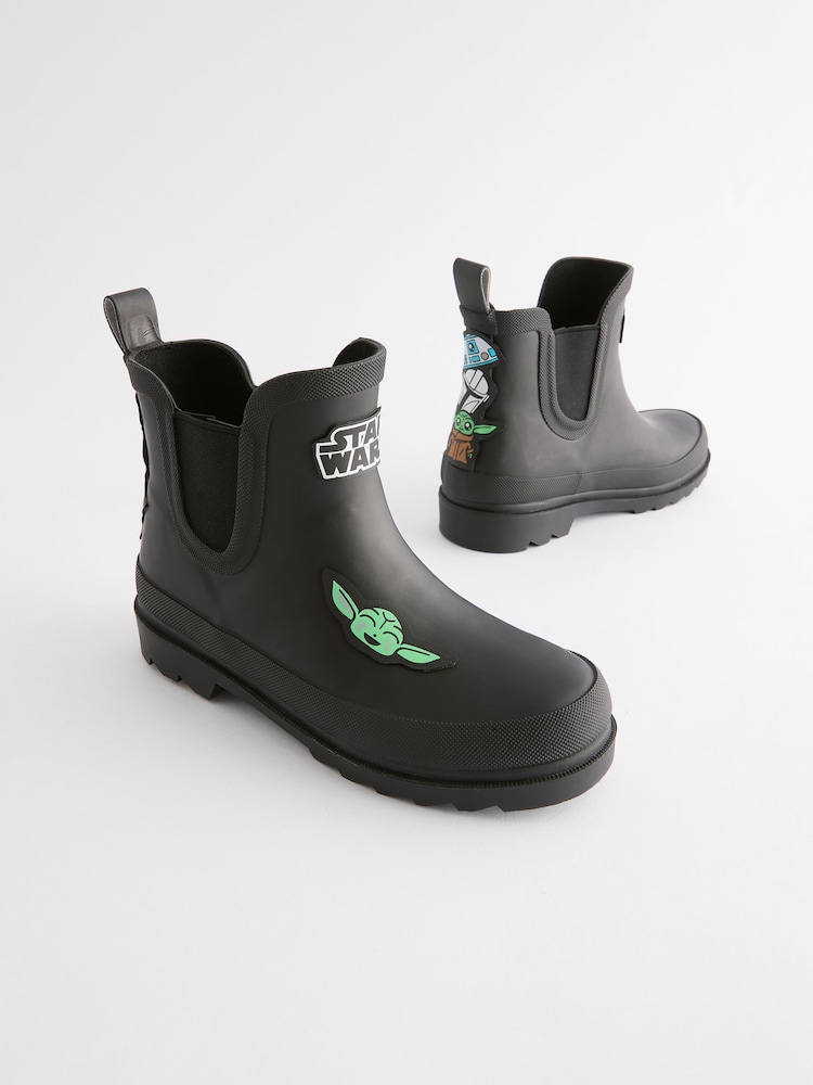 Black Star Wars Ankle Wellies - Image 1 of 4