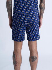 Luke 1977 Dark Cobalt Blue Dominica 100% Cotton Shorts - Image 2 of 8