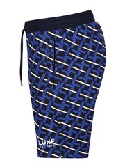 Luke 1977 Dark Cobalt Blue Dominica 100% Cotton Shorts - Image 6 of 8