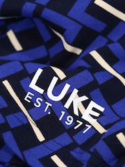 Luke 1977 Dark Cobalt Blue Dominica 100% Cotton Shorts - Image 7 of 8