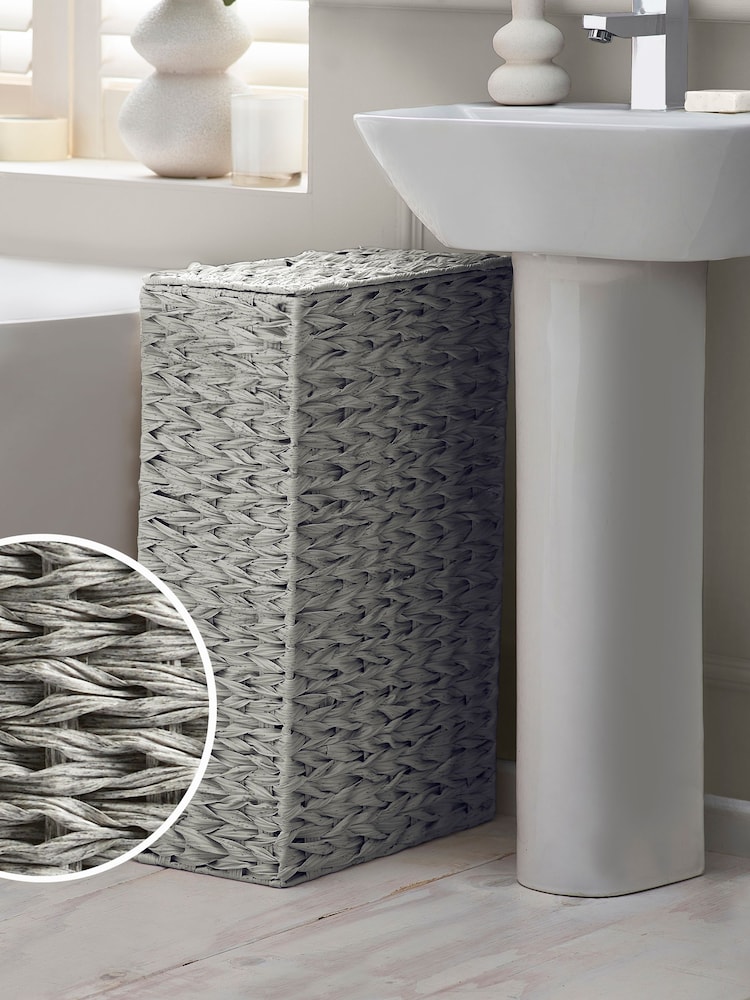 Grey Hepworth Wicker Slimline Laundry - Image 1 of 9