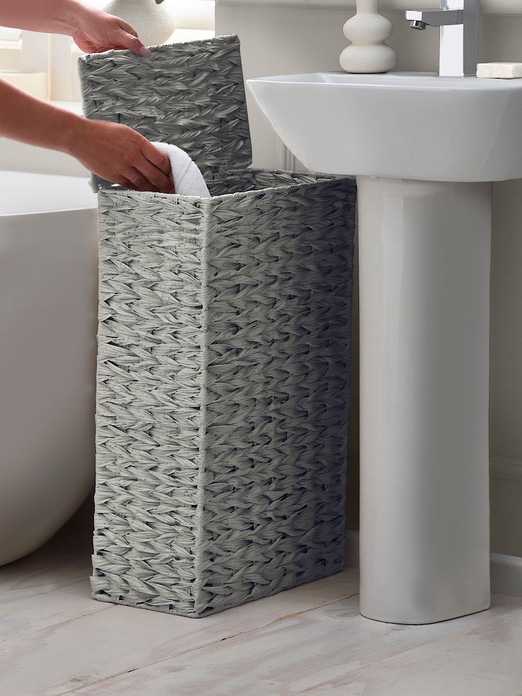 Grey Hepworth Wicker Slimline Laundry - Image 2 of 9