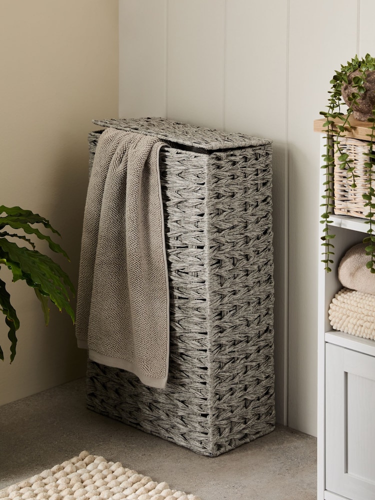 Grey Hepworth Wicker Slimline Laundry - Image 4 of 9