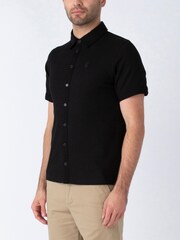 Luke 1977 Larry Textured Black Polo Shirt - Image 3 of 7