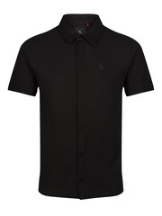 Luke 1977 Larry Textured Black Polo Shirt - Image 4 of 7