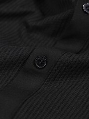 Luke 1977 Larry Textured Black Polo Shirt - Image 6 of 7
