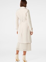 Forever New Cream Bianca Long Trench Coat - Image 2 of 5