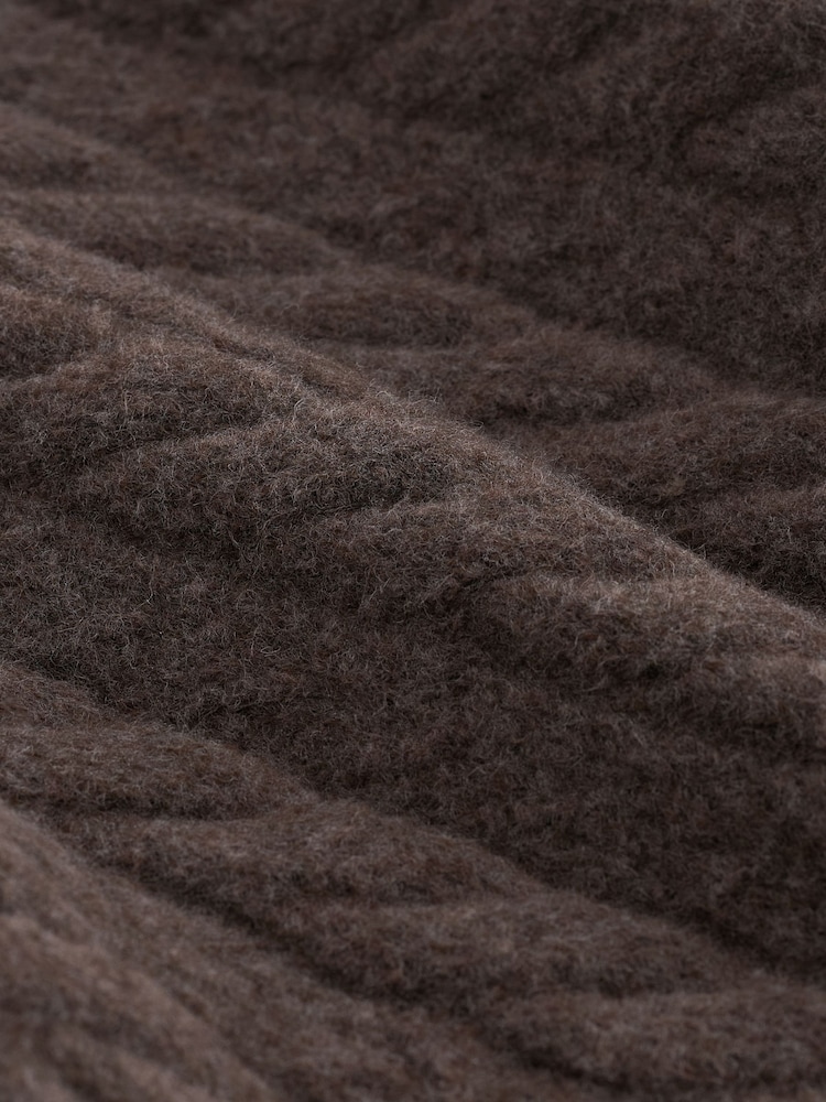 Dark Stone Regular Fit Premium Soufflé Crew Jumper with Wool - Image 7 of 7