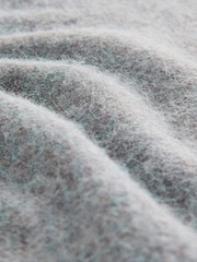 Blue Relaxed Fit Premium Soft Touch Crew Jumper with Wool - Image 8 of 8