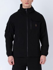 Luke 1977 Elements Hooded Black Jacket - Image 1 of 7