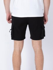 Luke 1977 Optimize Black Woven Shorts - Image 2 of 8