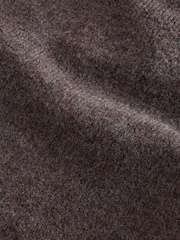 Mushroom Brown Crew Neck Regular Mock Shirt Jumper - Image 7 of 7