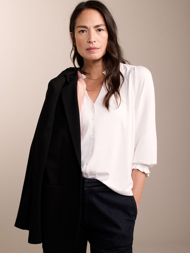 Baukjen Annie White Blouse - Image 2 of 4