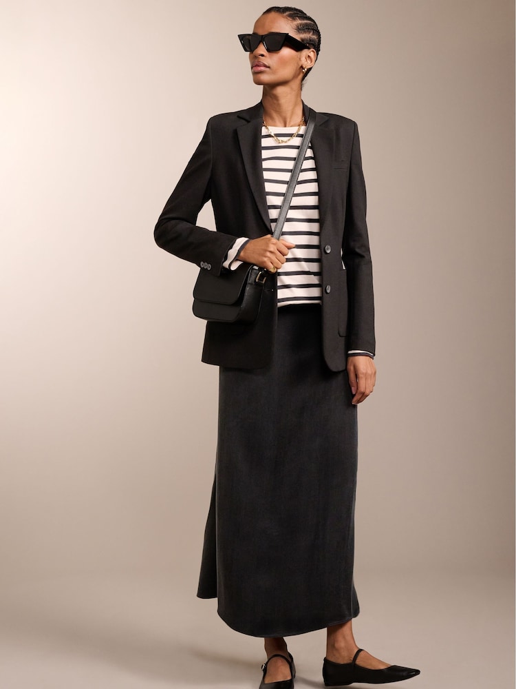 Baukjen Rahena Recycled Cupro Black Skirt - Image 1 of 4