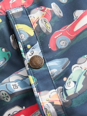 Cath Kidston Navy Blue Waterproof Borg Lined Parka (3mths-7yrs) - Image 5 of 5