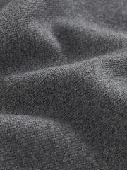 Charcoal Grey Regular Fit Cotton Rich Knit Zip-Through Shacket - Image 2 of 3