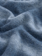Blue Relaxed Fit Ombre Crew Jumper with Wool - Image 5 of 5