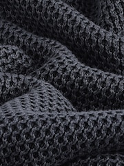 Charcoal Grey Relaxed Fit 100% Cotton Washed Crew Jumper - Image 6 of 6